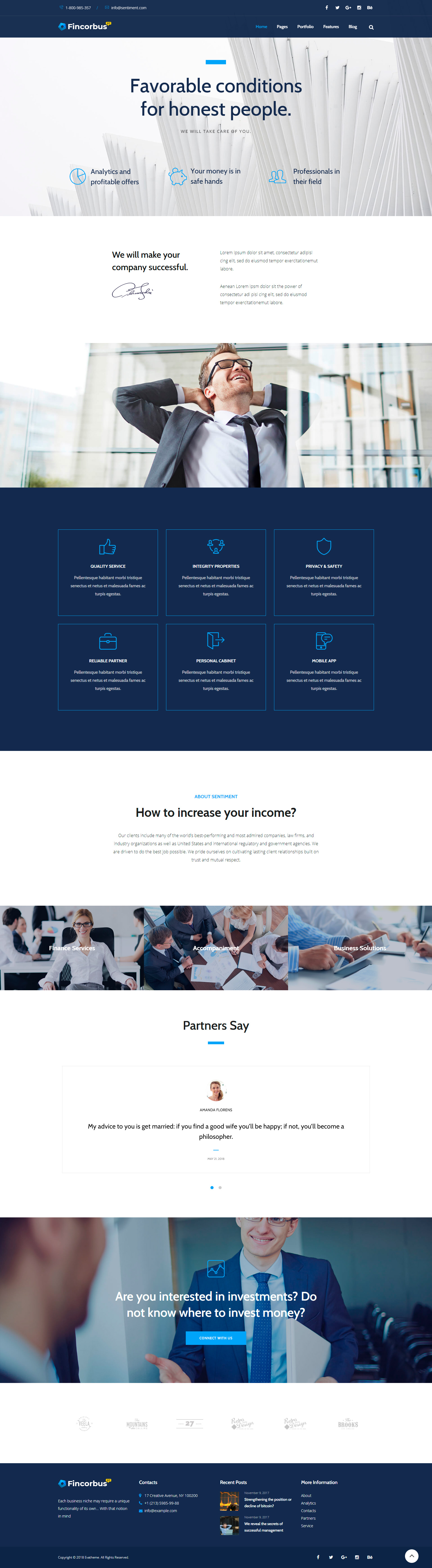 Fincorbus Finance Corporate WordPress Theme - Evatheme